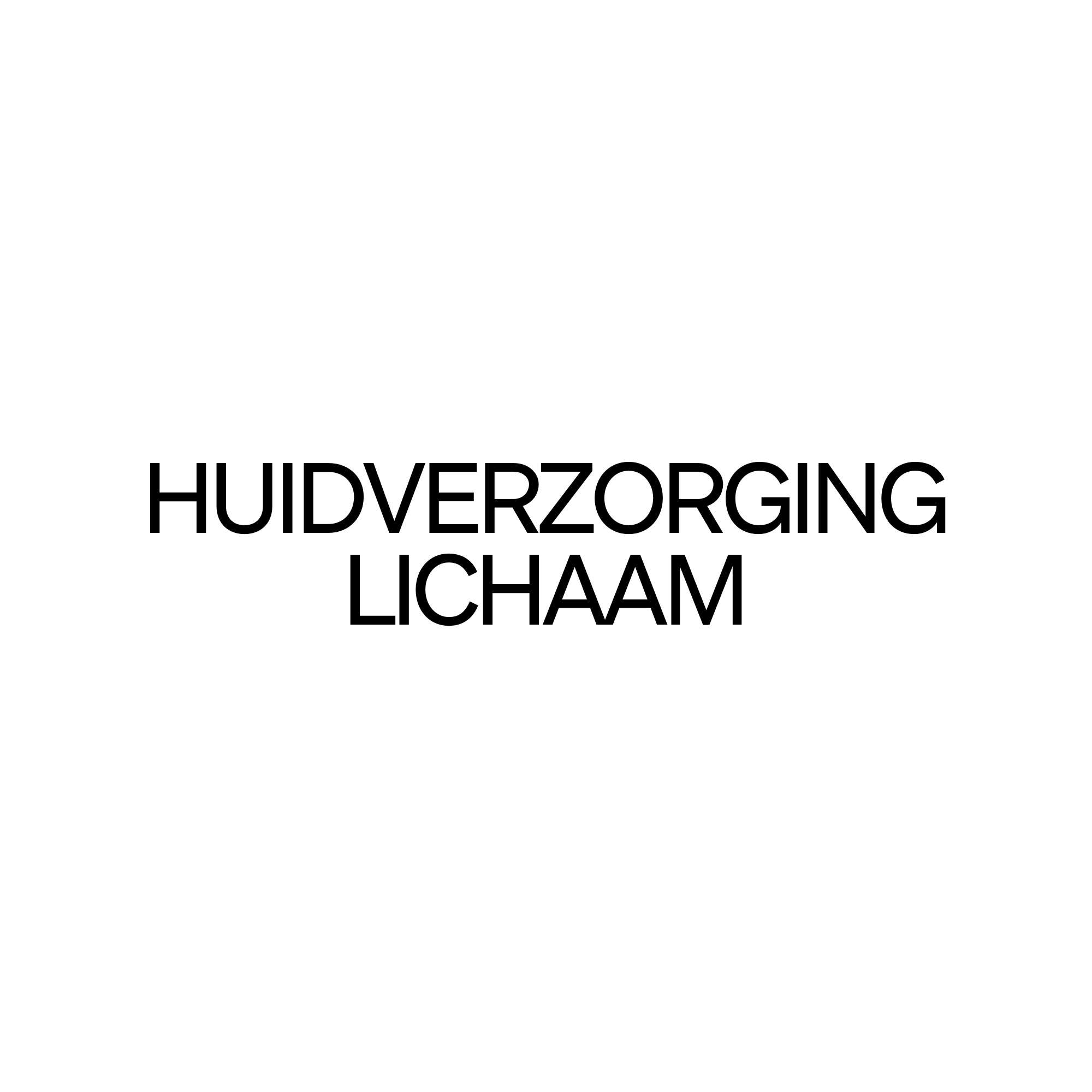 Huidverzorging - Lichaam